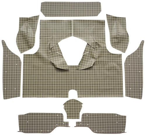 1958-1960 Ford Thunderbird (Squarebird) Trunk Mat - Burtex | Fits: Hardtop, with Boards