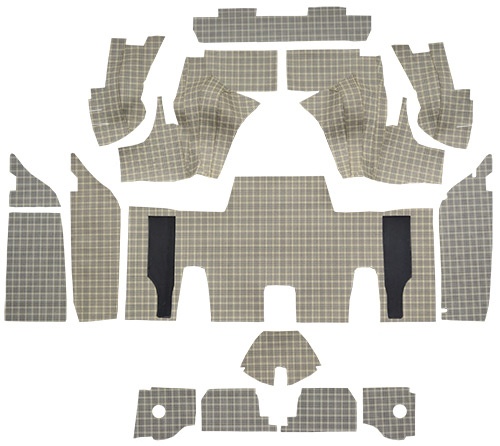 1961-1963 Ford Thunderbird (Bulletbird) Trunk Mat - Burtex | Fits: Convertible, with Boards