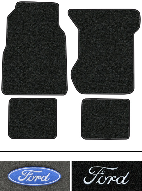 1969-1973 Ford LTD Floor Mats (Logos Available) - 4pc - Loop