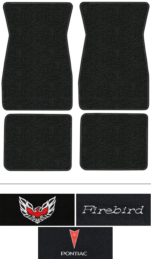 1974-1981 Pontiac Firebird (2nd Gen Firebird) Floor Mats (Logos Available) - 4pc - Cutpile
