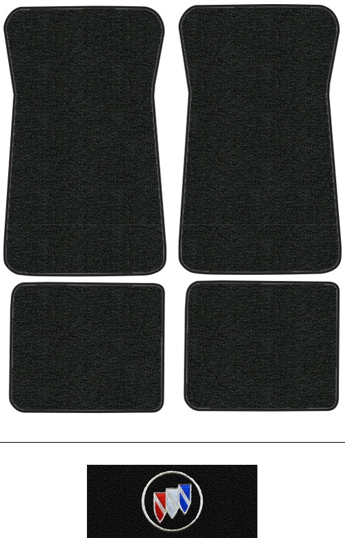 1971-1973 Buick LeSabre Floor Mats (Logos Available) - 4pc - Loop