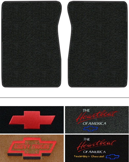 1971-1973 Chevy C10 Floor Mats (Logos Available) - 2pc - Loop