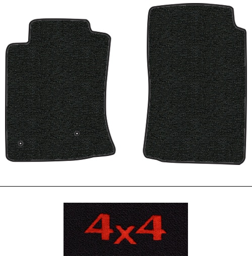 2010-2011 Toyota Tacoma Floor Mats (Logos Available) - 2pc - Cutpile | Fits: Access Cab