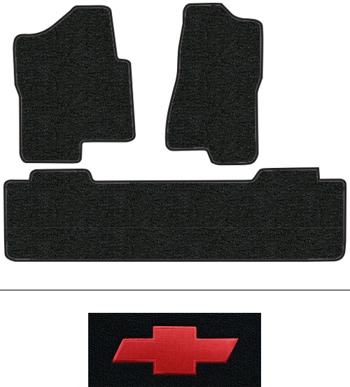 2007 Chevy Silverado 2500 HD Classic Floor Mats (Logos Available) - 3pc - Cutpile | Fits: Ext Cab, 2pc Frts & 1pc Rr