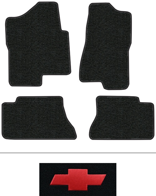 2007 Chevy Silverado 2500 HD Classic Floor Mats (Logos Available) - 4pc - Cutpile | Fits: Crew Cab