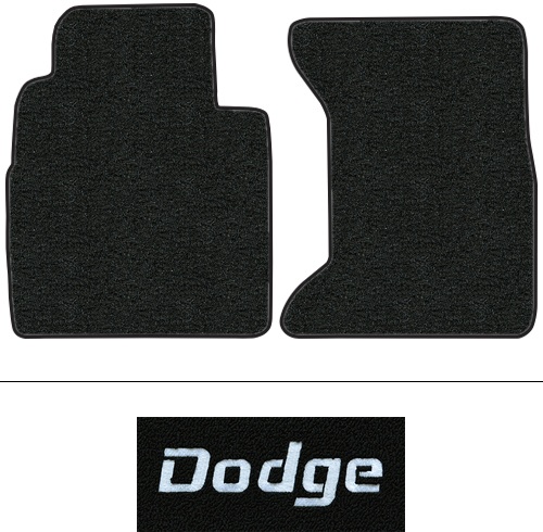 1989-1993 Dodge D350 Floor Mats (Logos Available) - 2pc - Cutpile