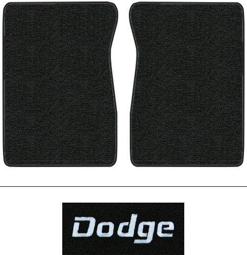 1987-1988 Dodge W350 Floor Mats (Logos Available) - 2pc - Cutpile