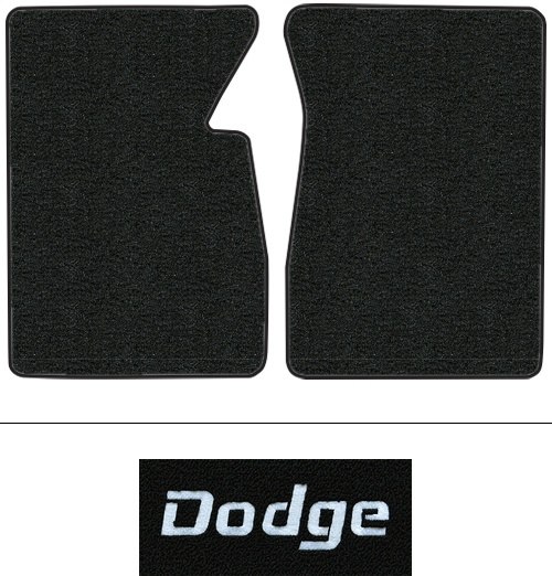 1975-1977 Dodge W100 Floor Mats (Logos Available) - 2pc - Cutpile