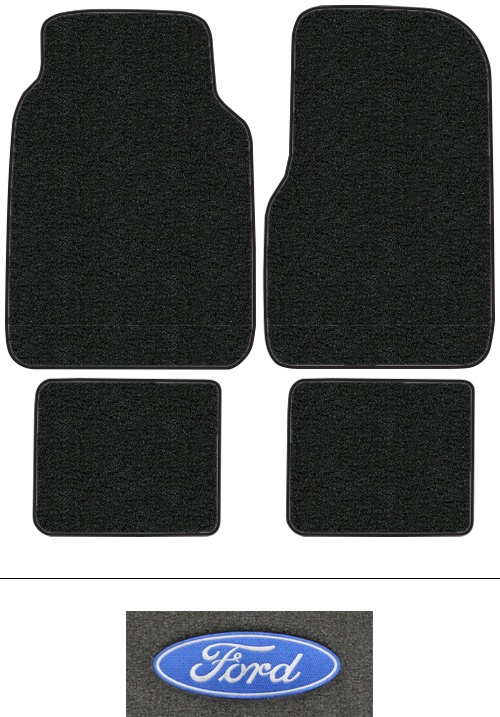 1974 Ford F-350 (Dentside) Floor Mats (Logos Available) - 4pc - Cutpile | Fits: Crew Cab