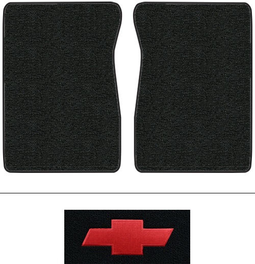 1987-1988 Chevy R30 Floor Mats (Logos Available) - 2pc - Cutpile | Fits: Reg Cab