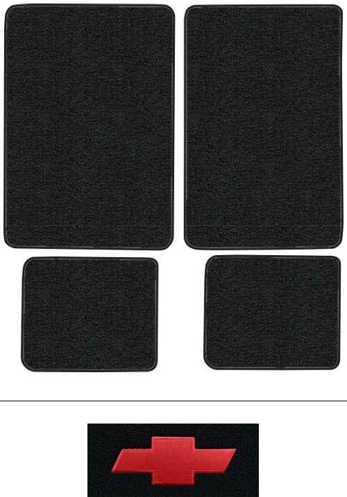 1989-1991 Chevy V1500 Suburban (OBS) Floor Mats (Logos Available) - 4pc - Cutpile