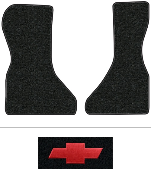 1978 Chevy G20 Floor Mats (Logos Available) - 2pc Front - Cutpile | Fits: Van