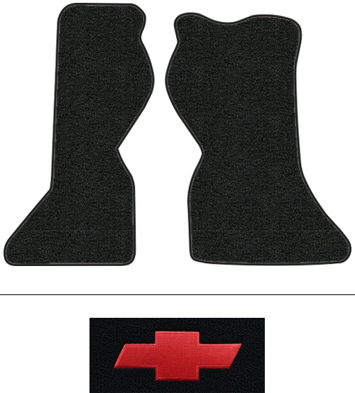 1979-1982 Chevy G20 Floor Mats (Logos Available) - 2pc Front - Cutpile | Fits: Van