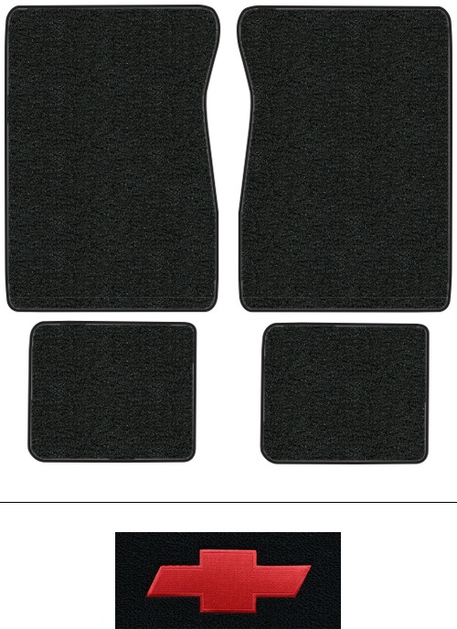 1974 Chevy K5 Blazer (Squarebody) Floor Mats (Logos Available) - 4pc - Cutpile