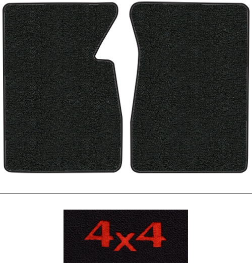 1964-1966 GMC I1000 Floor Mats (Logos Available) - 2pc - Loop