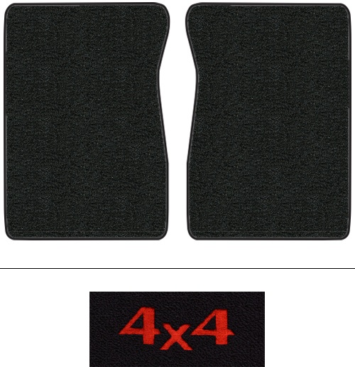1974 GMC C15/C1500 Pickup (Squarebody) Floor Mats (Logos Available) - 2pc - Cutpile