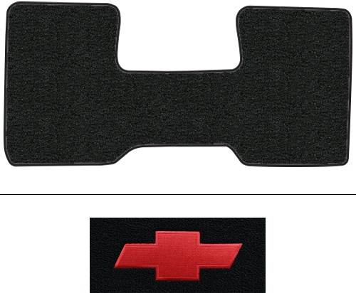 1974 Chevy C20 (Squarebody) Floor Mats (Logos Available) - 1pc Front - Cutpile | Fits: 2WD, Auto, 3spd, Low Tunnel