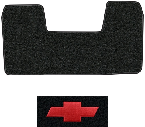 2000 Chevy C3500 Floor Mats (Logos Available) - 1pc Front - Cutpile | Fits: Old Body Style Column Shift, Will not fit vehicle with 4WD shifter in the floor