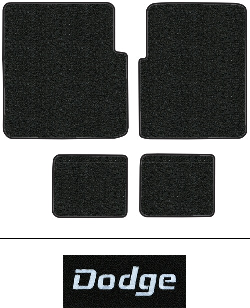 1978 Dodge Monaco Floor Mats (Logos Available) - 4pc - Cutpile
