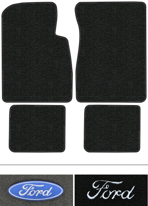 1967 Ford Thunderbird Floor Mats (Logos Available) - 4pc - Loop