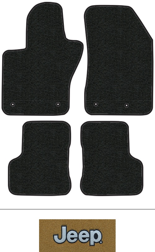 2015-2018 Jeep Renegade Floor Mats (Logos Available) - 4pc - Cutpile
