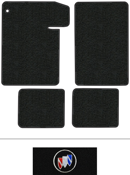 1964-1967 Buick Sportwagon Floor Mats (Logos Available) - 4pc - Loop