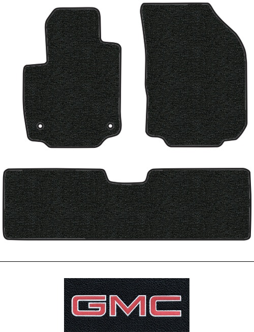 2018-2019 GMC Terrain Floor Mats (Logos Available) - 3pc - Cutpile | Fits: 2pc Frts & 1pc Rr
