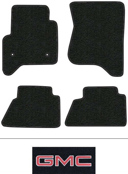 2019 GMC Sierra 1500 Limited Floor Mats (Logos Available) - 4pc - Cutpile | Fits: Crew Cab