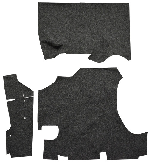 1958 Pontiac Chieftain Trunk Mat - TM Felt | Fits: Coupe