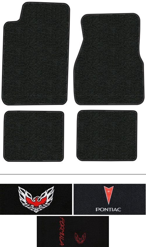 1993-2002 Pontiac Firebird (4th Gen Firebird) Floor Mats (Logos Available) - 4pc - Cutpile