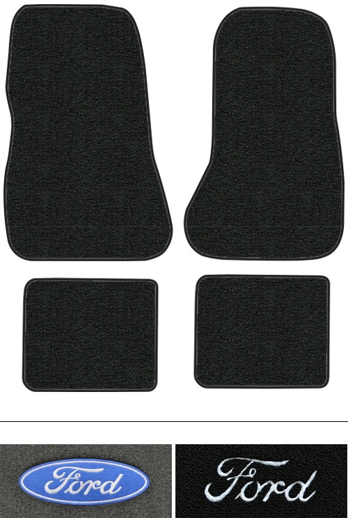 1978-1983 Ford Fairmont Floor Mats (Logos Available) - 4pc - Cutpile