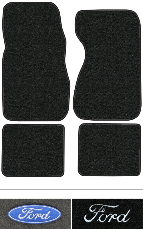 1975-1980 Ford Granada Floor Mats (Logos Available) - 4pc - Cutpile