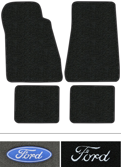 1985-1986 Ford LTD Floor Mats (Logos Available) - 4pc - Cutpile