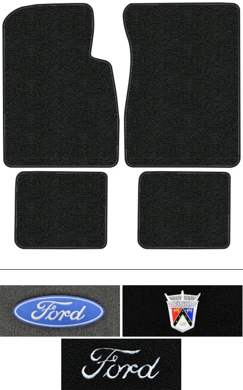 1959 Ford Ranch Wagon Floor Mats (Logos Available) - 4pc - Loop