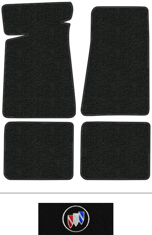 1978-1980 Buick Century Floor Mats (Logos Available) - 4pc - Cutpile