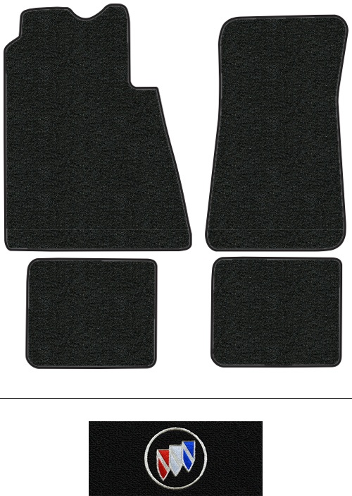 1965-1970 Buick LeSabre Floor Mats (Logos Available) - 4pc - Loop