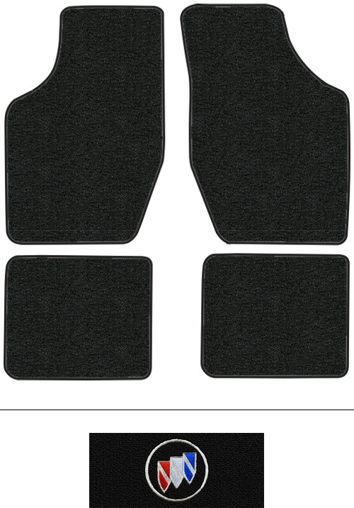 1991-1996 Buick Park Avenue Floor Mats (Logos Available) - 4pc - Cutpile