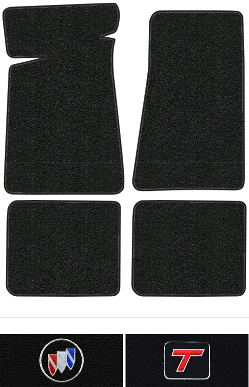 1982-1987 Buick Regal (G-Body) Floor Mats (Logos Available) - 4pc - Cutpile