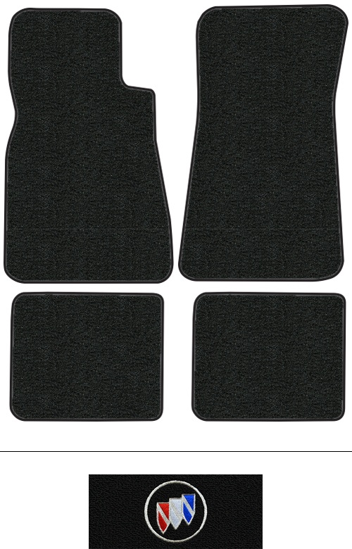 1966-1970 Buick Riviera Floor Mats (Logos Available) - 4pc - Loop