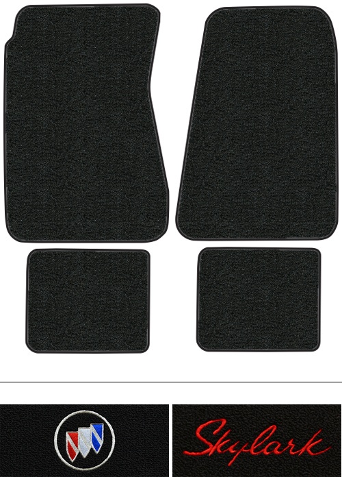 1968-1972 Buick Skylark Floor Mats (Logos Available) - 4pc - Loop