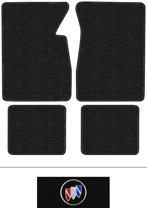 1963-1964 Buick Wildcat Floor Mats (Logos Available) - 4pc - Loop