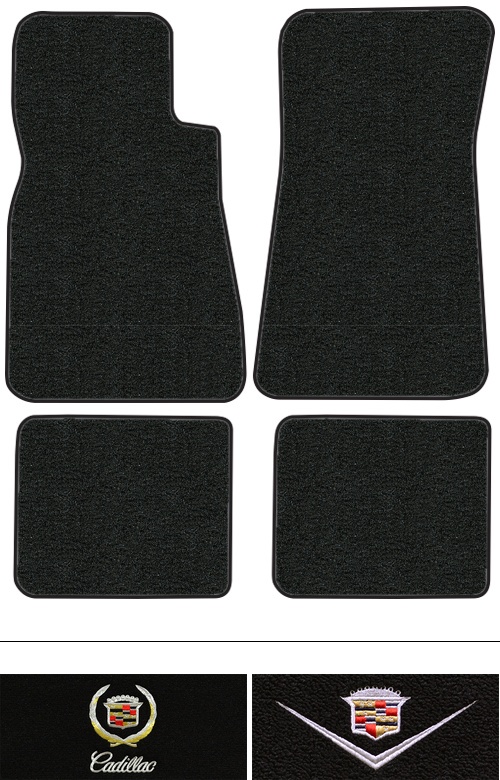 1979-1985 Cadillac Eldorado Floor Mats (Logos Available) - 4pc - Cutpile