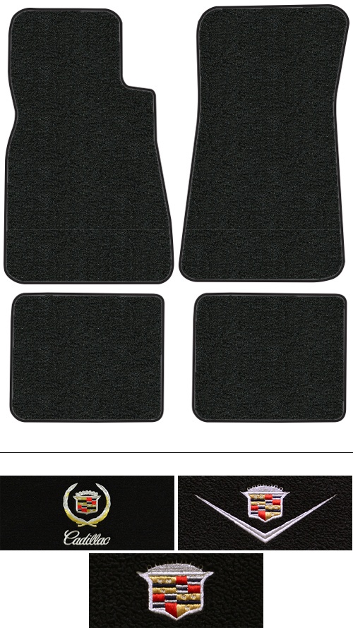 1976-1979 Cadillac Seville Floor Mats (Logos Available) - 4pc - Cutpile