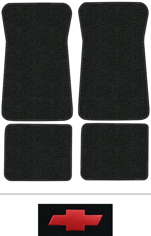 1977-1990 Chevy Caprice Floor Mats (Logos Available) - 4pc - Cutpile