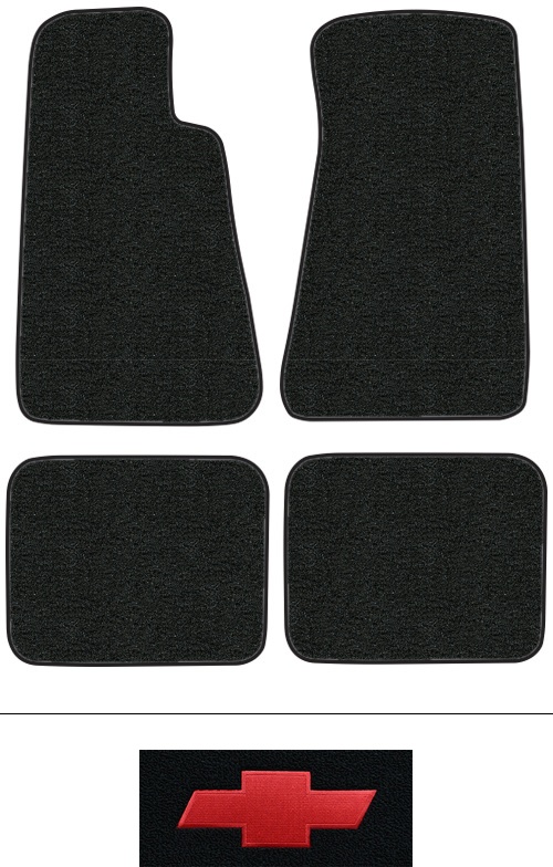 1991-1996 Chevy Caprice Floor Mats (Logos Available) - 4pc - Cutpile | Fits: without Snaps
