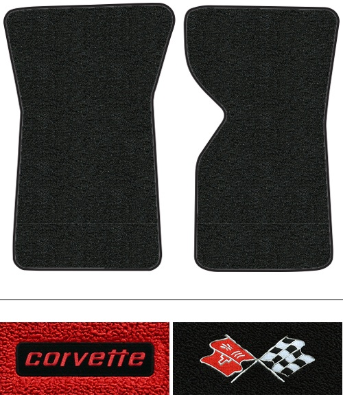 1968 Corvette (C3) Floor Mats (Logos Available) 2pc - Loop
