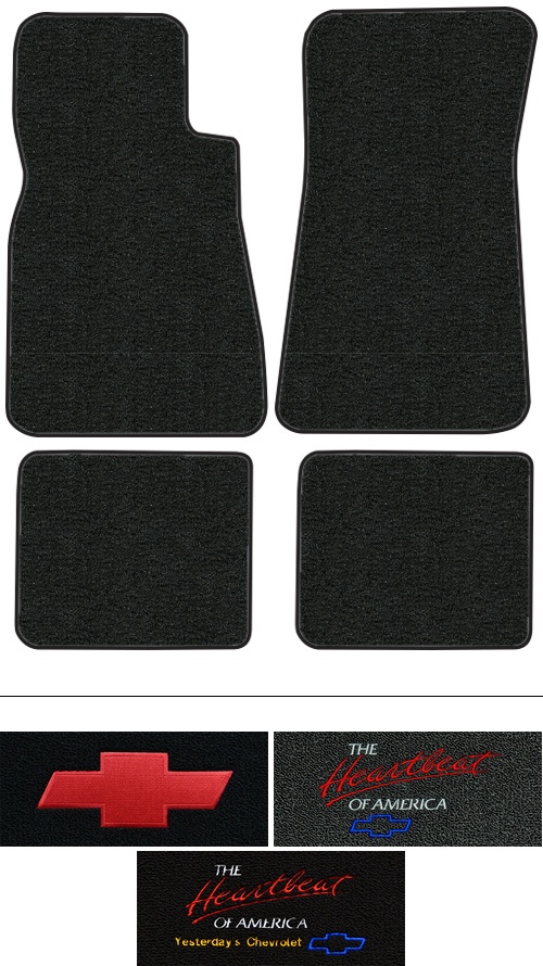 1969-1970 Chevy Kingswood Floor Mats (Logos Available) - 4pc - Loop