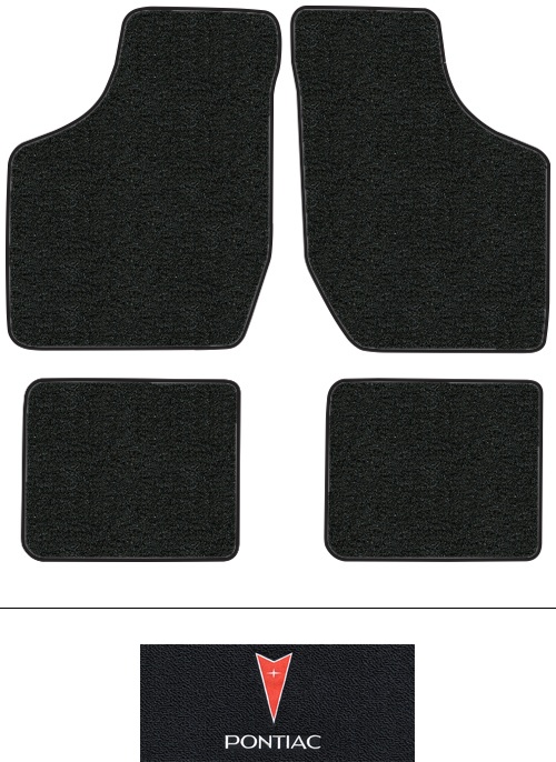 1982-1991 Pontiac 6000 Floor Mats (Logos Available) - 4pc - Cutpile