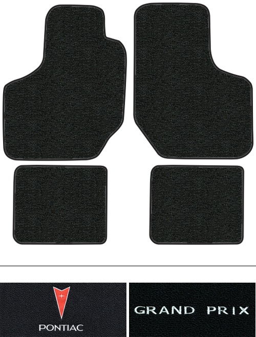 1988-1996 Pontiac Grand Prix (G-Body) Floor Mats (Logos Available) - 4pc - Cutpile