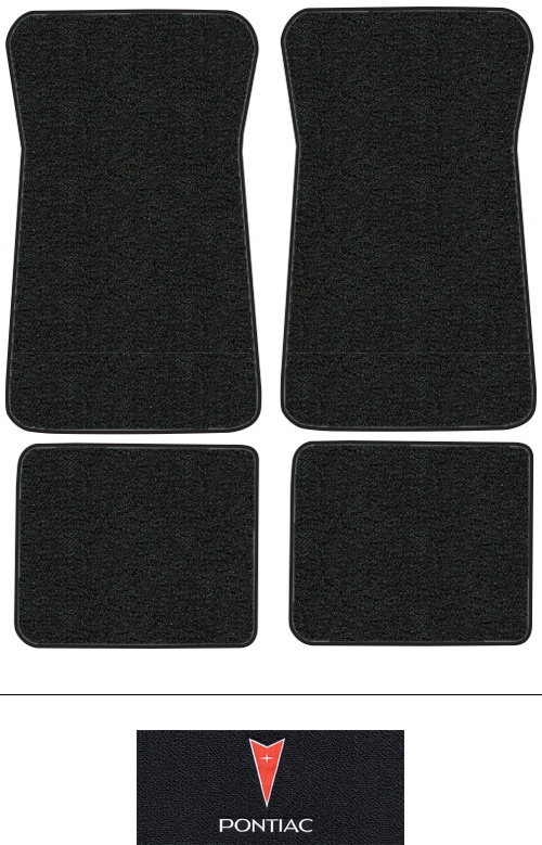 1979-1981 Pontiac Bonneville Safari Floor Mats (Logos Available) - 4pc - Cutpile
